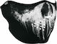 Zan Headgear Skull Ghost Half Face Motorcycle Rider Neoprene Multicolored