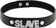 Coquette Hand Crafted Choker Slave Zgardă Black Black