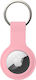 Holder Schlüsselbund-Etui für AirTag Silikon in Rosa Farbe