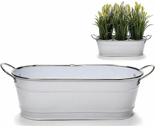 Ibergarden Plant Pot Metal White