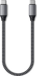 Satechi Braided USB 2.0 Cable USB-C male - USB-C male 100W Gray 0.25m (ST-TCC10M)