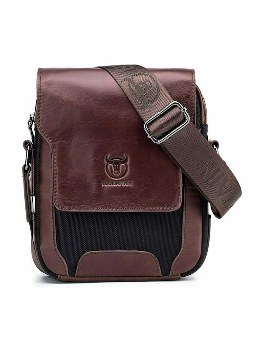 DJB-999 Leather Men's Bag Messenger Brown