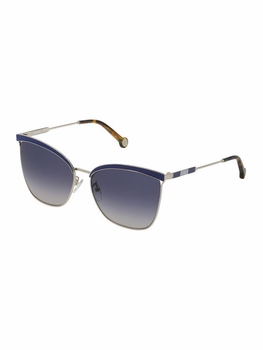 Carolina Herrera Women's Sunglasses with Silver Metal Frame SHE151 0514