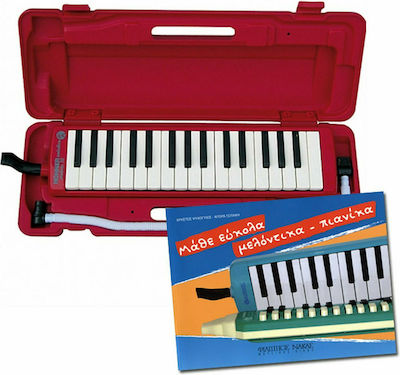 Hohner Melodicas/Pianikas 32 Tasten Student 32 Rot Musikbuch-Paket