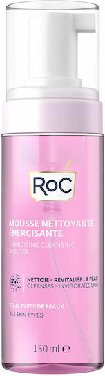 Roc Energising Cleansing Mousse All Skin Types Schaumstoff Reinigung Gesicht 150ml