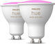 Philips Hue White & Color Ambiance Smart LED Bulbs 4.3W for Socket GU10 RGB 2pcs