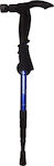 Telescopic Aluminum Trekking Pole with 3 Sections Blue