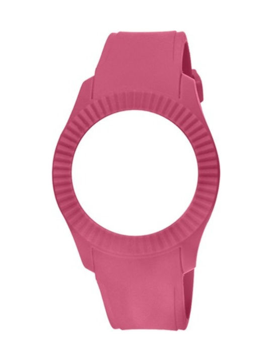 WATX & CO Καουτσούκ Λουράκι Ροζ 43mm
