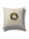 Mc Decor Perna Decorativă de Crăciun No.11 Pătrat Bej 45x45buc