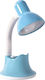 DictroLux Office Lamp with Flexible Arm for Socket E27 in Light Blue Color