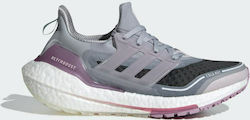 Adidas Ultraboost 21 Cold.Rdy Women's Running Sport Shoes Halo Silver / Ice Purple / Rose Tone