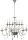 Ondaluce Livia Chandelier with Crystals 12xE14 Gray 85cm LP.LIVIA/12-FUME