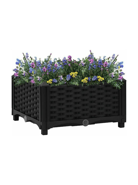 vidaXL Blumenkasten 40x23cm in Schwarz Farbe 316526