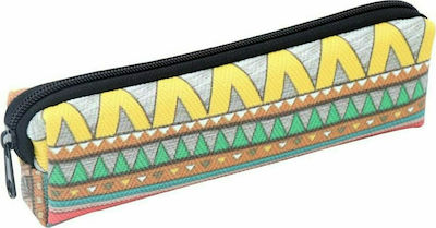 Tesoro Ethnik Pencil Case Barrel with 1 Compartment Multicolored