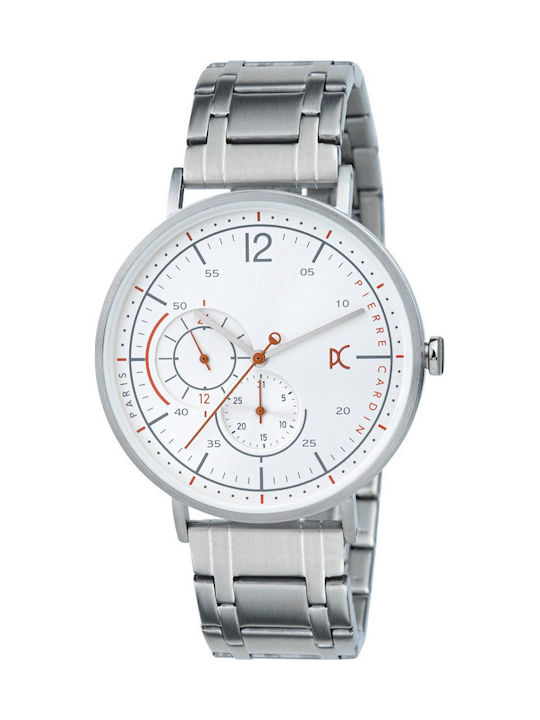 Pierre Cardin Nouvelle Watch Chronograph Battery with Silver Metal Bracelet