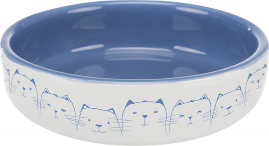 Trixie Ceramic Keramik Platte Futter & Wasser für Hund & Katze 300ml 15cm in Hellblau Farbe