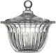 Espiel Vintage Glass Sweet Jar Glamour with Lid Transparent 11.1x11.1x11cm