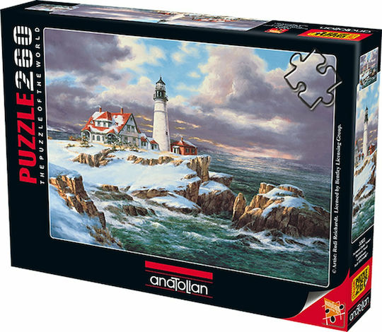 Παιδικό Puzzle Στο Χιονισμένο Φάρο του Πόρτλαντ 260pcs Anatolian