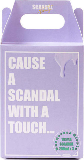 Scandal Beauty Triple Touch Body Σετ Περιποίησης για Ενυδάτωση & Λάμψη 3τμχ