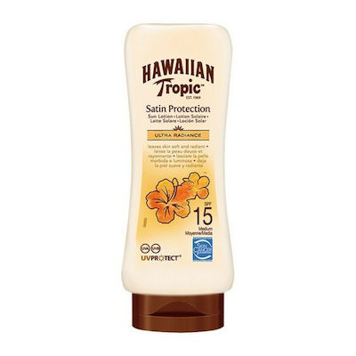 Hawaiian Tropic Satin Protection Rezistentă la apă Crema protectie solara Loțiune pentru Corp SPF15 180ml