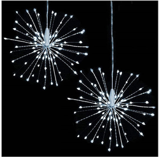 Glasfaser-Lichterkette 5 m Weiß