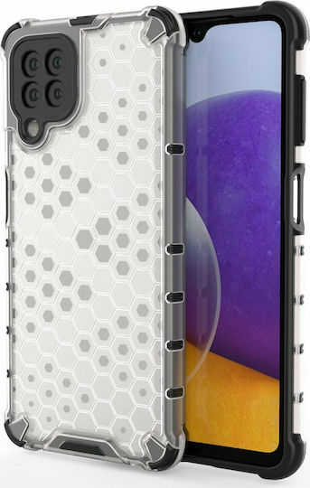 Hurtel Honeycomb Armor Back Cover Silicone Transparent (Galaxy A22 4G)