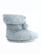 Adam's Shoes Closed-Back Women's Slippers with Fur In Gray Colour