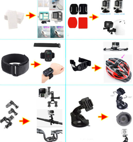 Σετ Αξεσουάρ WDL 58IN1 για Action Cameras