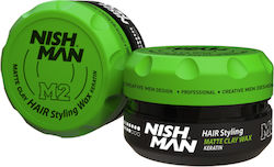 NISHMAN Matte Clay Wax Keratin Argile M2 Κερί 100ml
