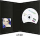 Daiber Husă Portabilă CD & DVD Carcase CD Plastice 100 bucăți