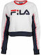 Brielle Sweater Cropped Γυναικείο Φούτερ Λευκό