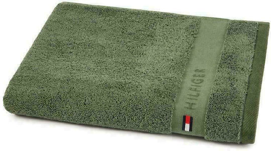 Tommy Hilfiger Πετσέτα Σώματος Legend 70x140εκ. Khaki Βάρους 540gr/m²