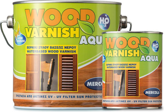 Mercola Wood Varnish Aqua Polyurethan Wasser Farblos Glanz 375ml