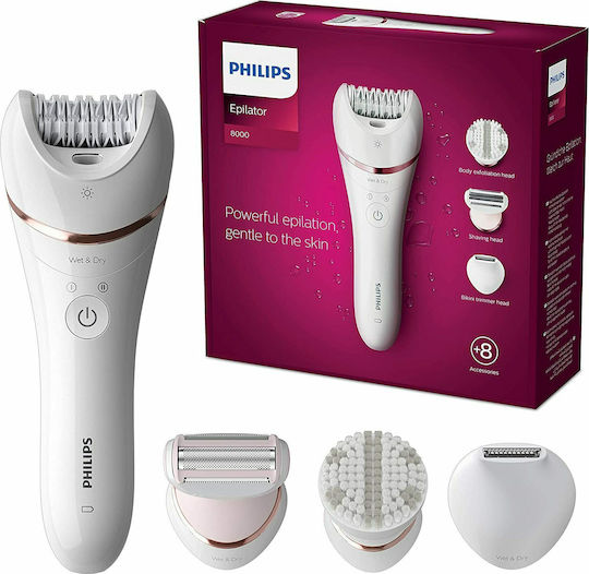 Philips Series 8000 Set de epilare Epilator pentru corp și bikini BRE735/00