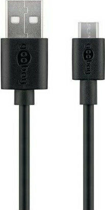 Goobay Regular USB 2.0 to micro USB Cable Μαύρο 0.5m (38659)