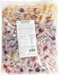 YumEarth 100 Lollipops cu Aromă de Fructe Bio Fără gluten Vegan 1buc 620gr