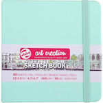 Royal Talens Μπλοκ Σχεδίου Sketchbook Art Creation Sketch Book Fresh Mint 12x12cm 80 Φύλλα