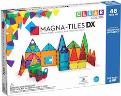 Magna-Tiles Μαγνητικό Παιχνίδι Κατασκευών Clear Colors DX για Παιδιά 3+ Ετών