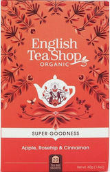 English Tea Shop Kräutermischung Bio-Produkt Apfel, Hagebutte und Zimt 20 Taschen 2000g