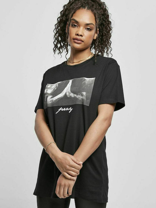 Mister Tee Γυναικείο Oversized T-shirt Μαύρο