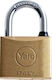 Yale Bronze Padlock Brass with Key 50mm 1pcs