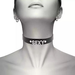Coquette Hand Crafted Choker Guler Piele vegană Sexy Black