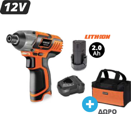 Krausmann U73012-12S Ударна Отвертка На Батерия 12V 1x2Ah