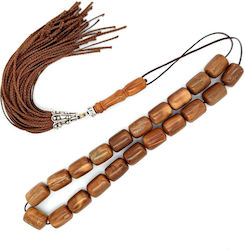 BUTTONS Cook wood (21 beads) with tassel