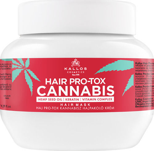 Kallos Hair Pro-Tox Cannabis Hair Mask for Repairing 275ml