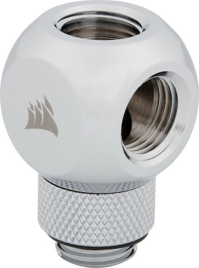 Corsair Hydro X Series XF Rotary Y-Splitter Fittings Ασημί