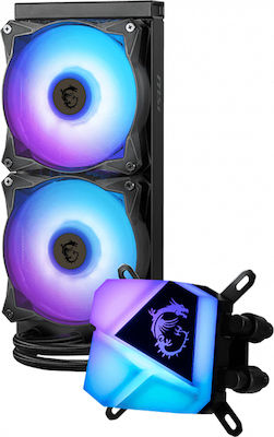 MSI MAG CoreLiquid C240 CPU Water Cooling Dual Fan 120mm for Socket AM4/AM5/1700/1200/115x with ARGB Lighting