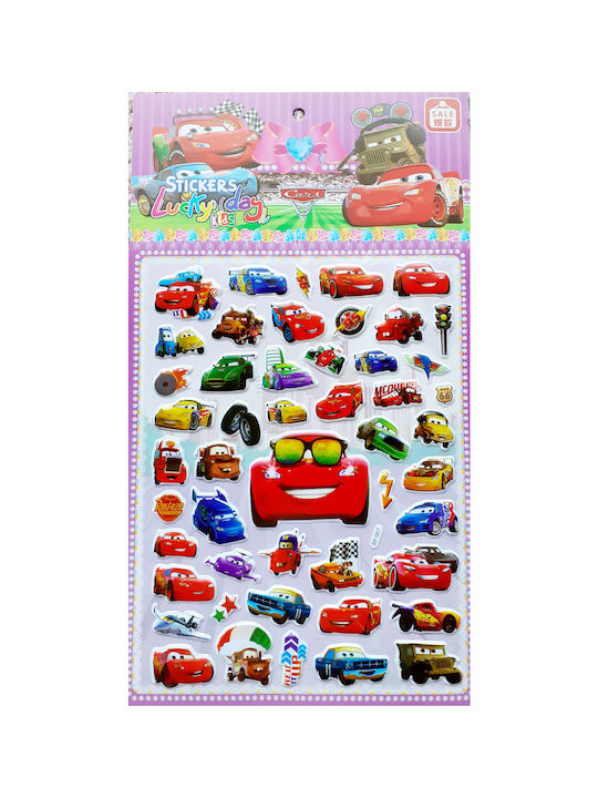 WALL STICKER 3D FOAM WALL STICKER WITH CARS THEME 49PCS OEM TTA-CARS - TTA-CARS