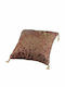 JK Home Decoration Χριστουγεννιάτικη Διακοσμητική Μαξιλαροθήκη Τετράγωνη Καφέ 20x20εκ. 2τμχ