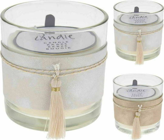 JK Home Decoration Lumânare de Crăciun din Sticlă 10 cm (Diverse Modele/Culori)